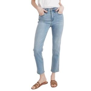 Madewell Roadtripper Stovepipe Jeans Light Wash Cropped Straight Leg 32‎ x 28